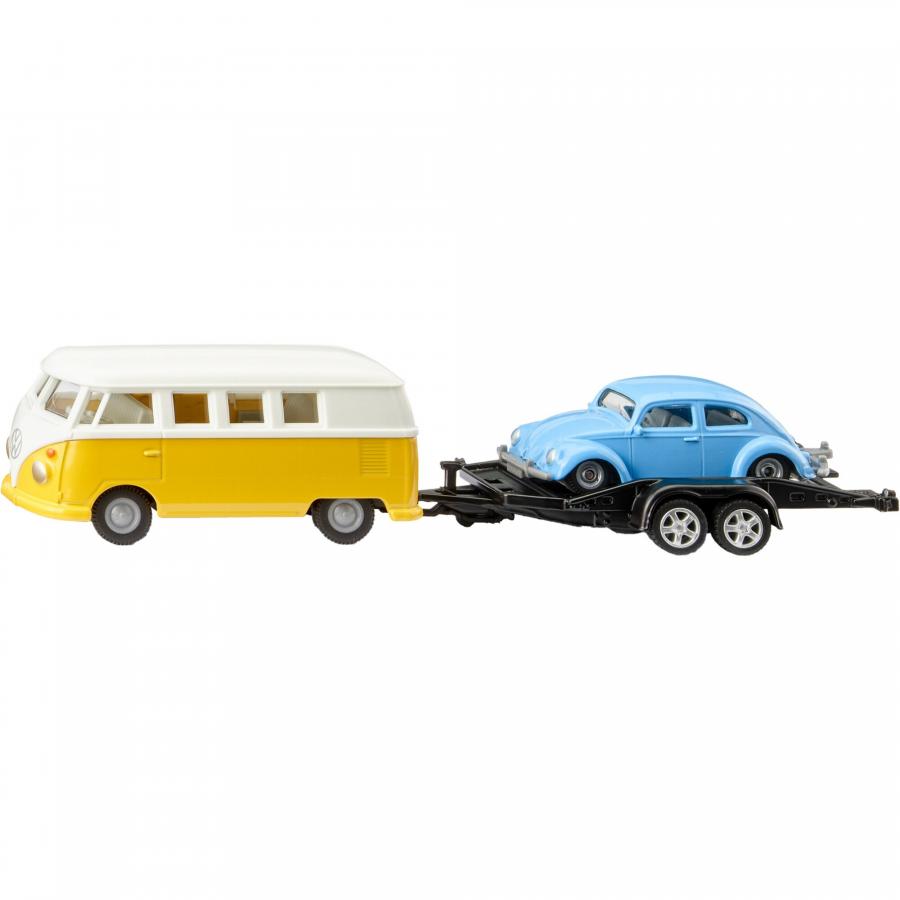 Artikelbild 1 des Artikels “Fahrzeugmodell VW T1 mit Anhänger und VW Käfer “